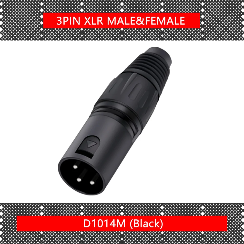 1 шт. 3 Pin XLR/гнездовой разъем провода полюса XLR Сделано в Китае для микрофона