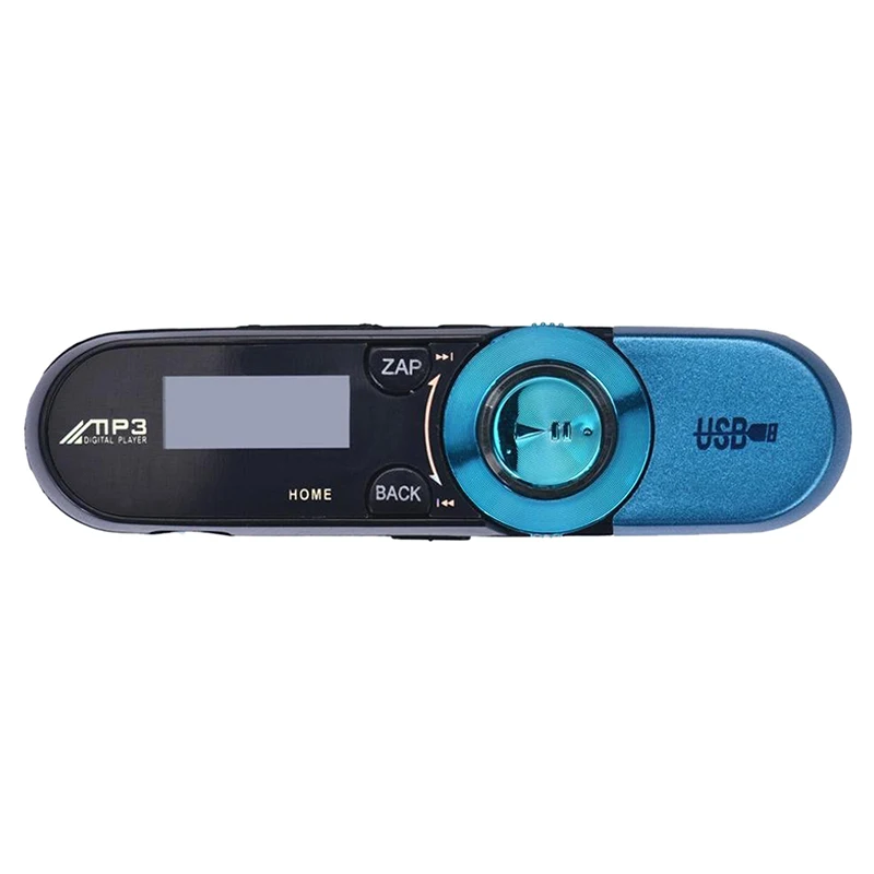 Горячий LCD USB карта MP3 плеер 16 GB Lcd Usb Sn радио музыка FM ТВ флэш-плеер (синий) |