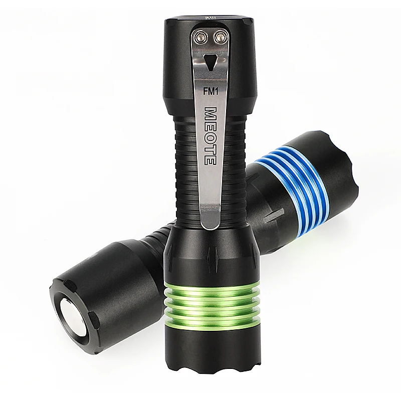 Мощный светодиодный фонарик MEOTE FM1A CREE XPL HI 4980lm 190m BLF NarsilM UI 18650, фонарик для самообороны, кемпинга, повседневного использования, охоты (art.: 3920b382ca89a) - 3920b382ca89a
