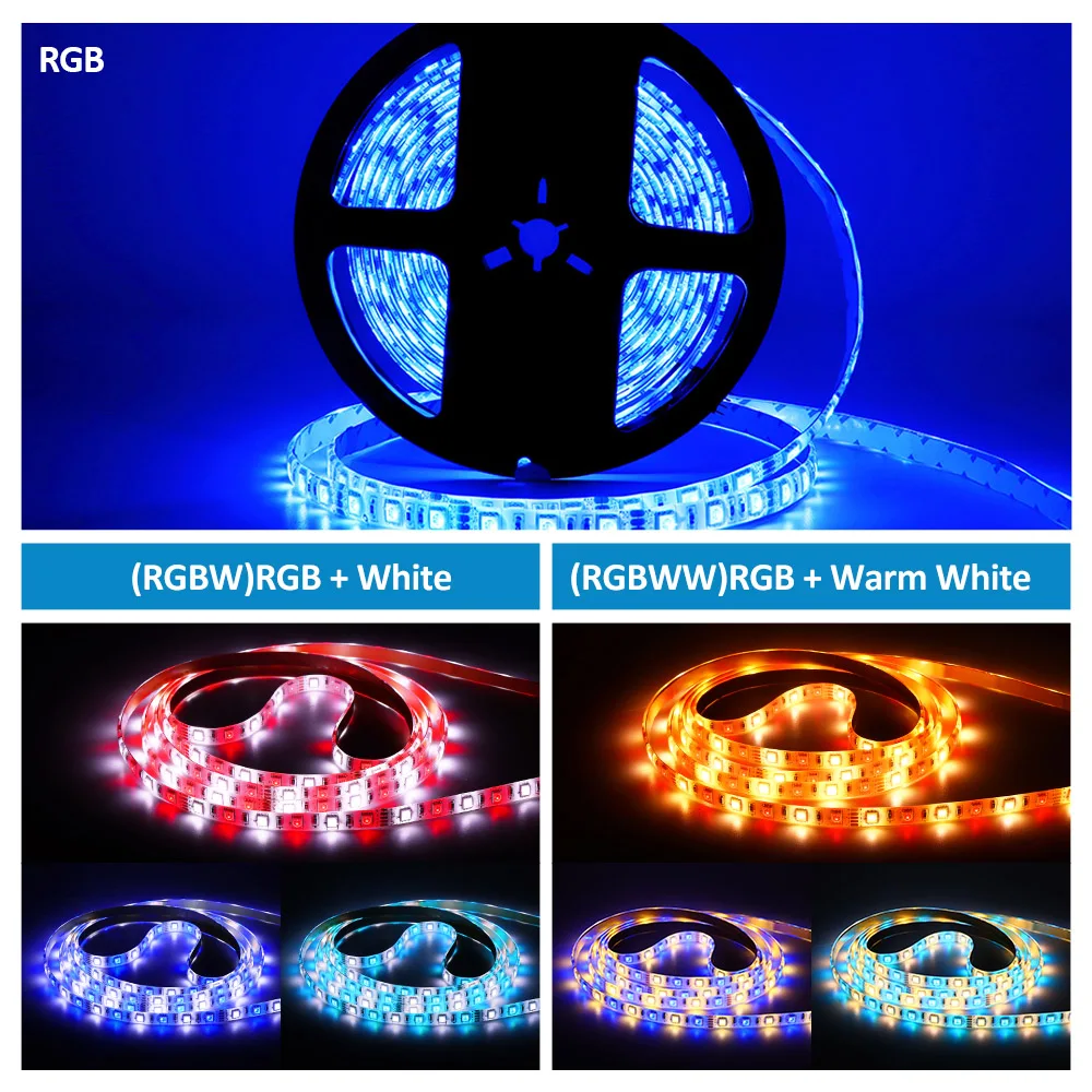 5 м 10 RGB RGBW RGBWW светодиодный светильник Bluetooth APP 24Key 40Key пульт дистанционного