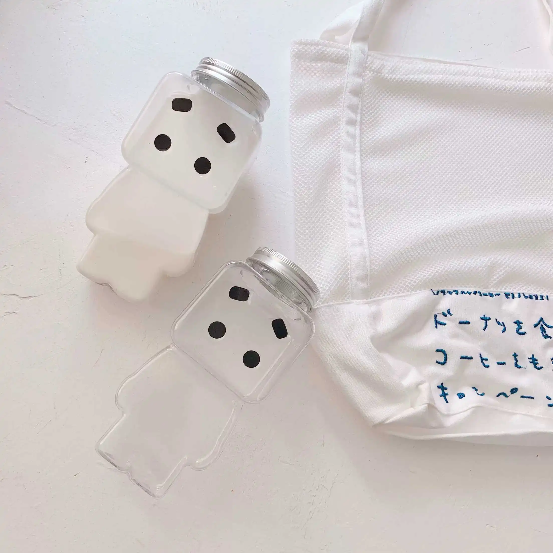 Симпатичная прозрачная пластиковая бутылка 500 мл Мультяшные пластиковые бутылки