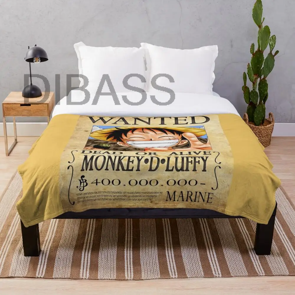 

Luffy Wanted Blankets Super Soft Throw Blanket, Lightweight Plush Bed Flannel Blanket, Suitable for Adults and Children, Fashion