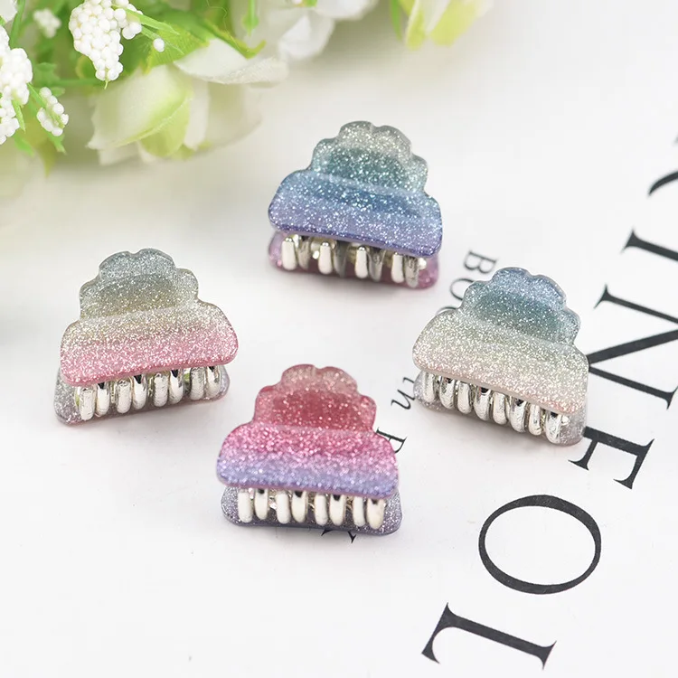 Женские заколки для волос 4 шт./лот минималистичные клипсы радужной расцветки