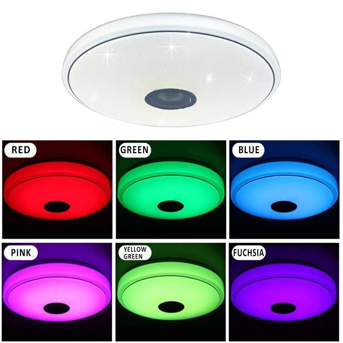 $21.21 200W Modern RGB LED Ceiling Lights Home lighting 220V APP bluetooth Music Light Bedroom Lamps Smart Ceiling Lamp+Remote Control