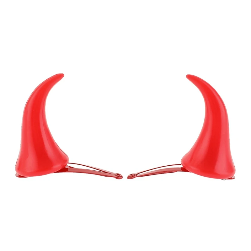 

2PCS Halloween Decoration Red Horns Hairpin Creative Little Devil Cute Hair Accessories Sell Cute Stage Show
