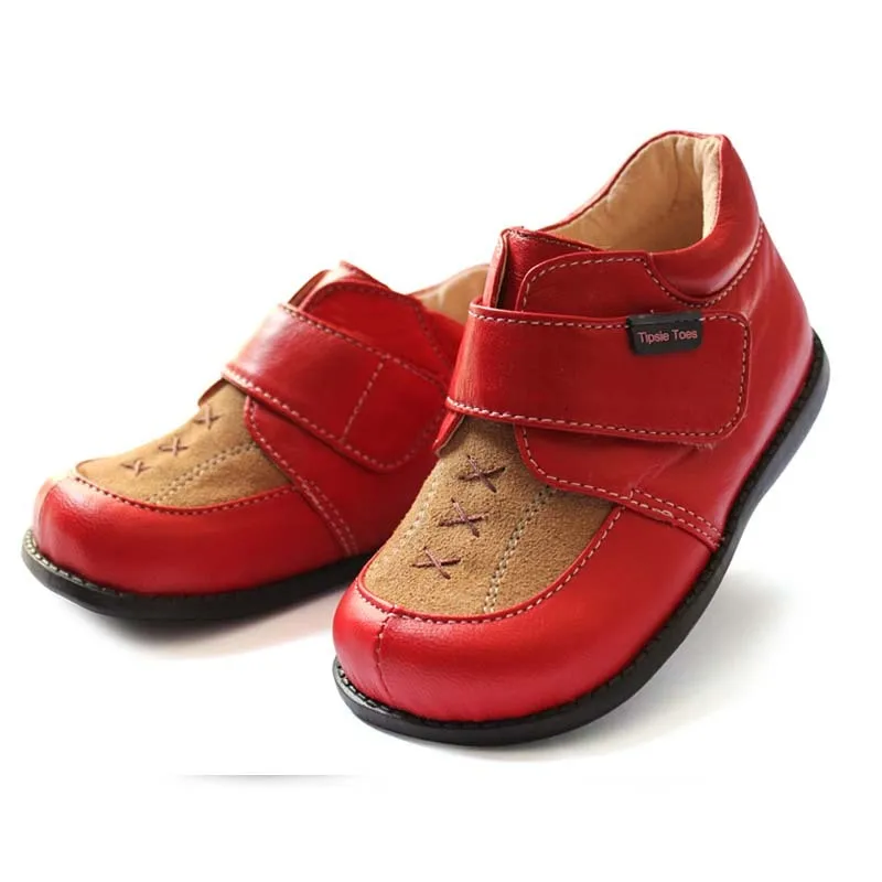 

TipsieToes Brand High Quality Sheepskin Leather Stitching School Shoes For Boys And Girls New 2020 Spring Autumn 21407