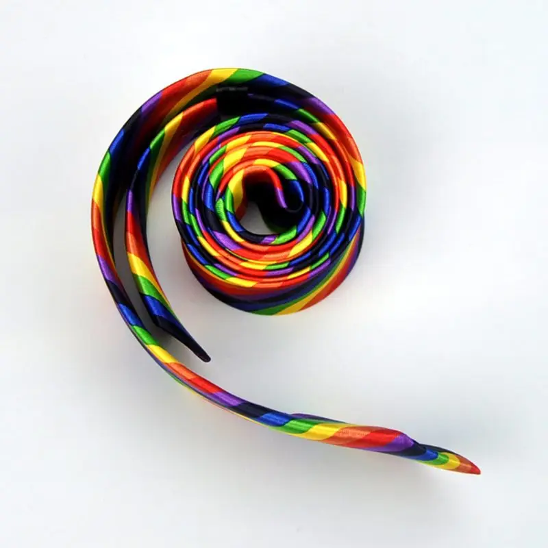 Мужские и женские классические галстуки с американским флагом радужные полосы