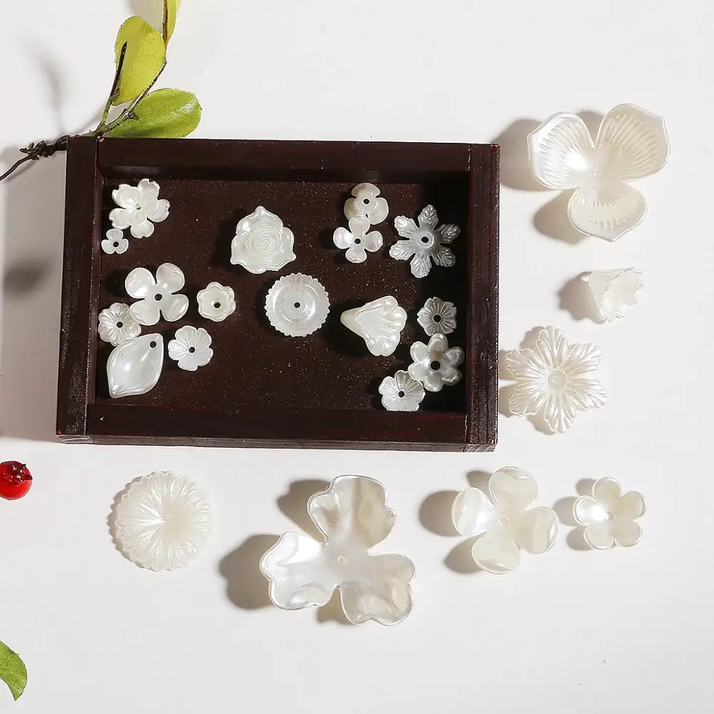 Бусины акриловые жемчужные белые 10 шт./лот | Украшения и аксессуары