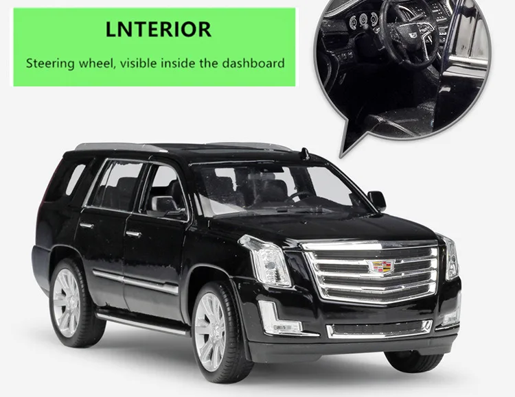 WELLY 1:24 Cadillac Escalade SUV модель автомобиля из сплава украшение Коллекция игрушек инструменты подарок