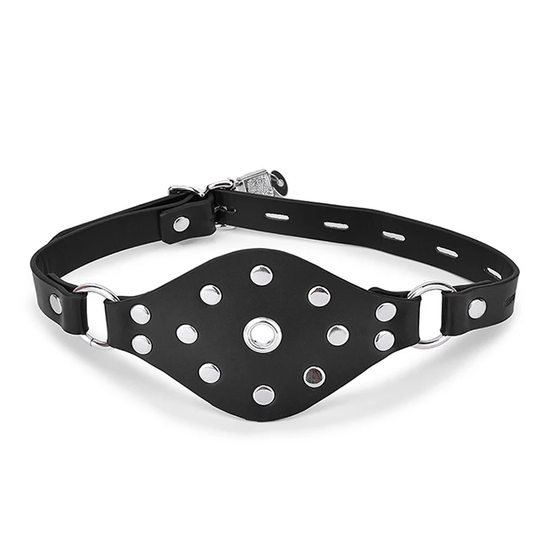 

Adjustable belt PU leather oral ball mask Fetish Bondage cover Mouth Bite Gag BDSM restraint Sex Toys Slave For Woman