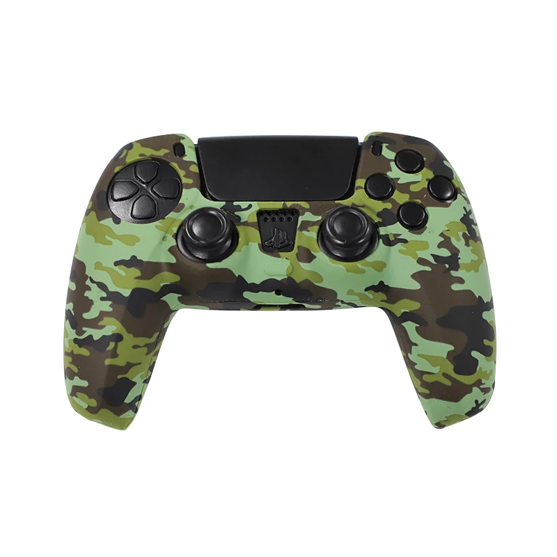 Мягкий силиконовый чехол для контроллера PS5 камуфляжный геймпада