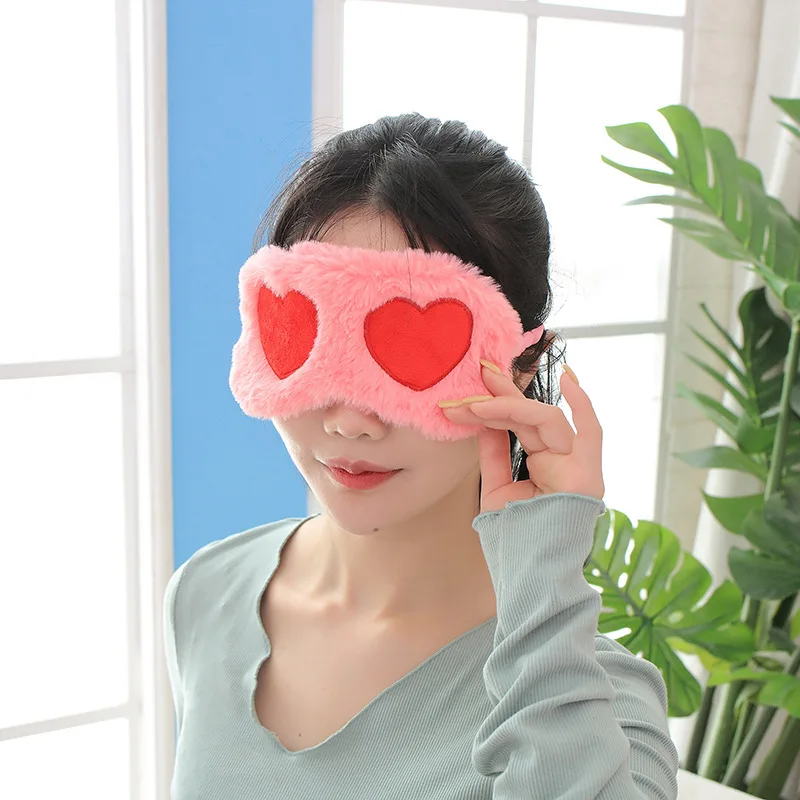 Мультяшная плюшевая маска для глаз с единорогом шелковая сна расслабляющая