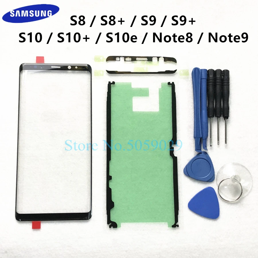 Сменное внешнее стекло для Samsung Galaxy S8 S9 S10 S10e Note 8 9 10 + ЖК дисплей сенсорный экран