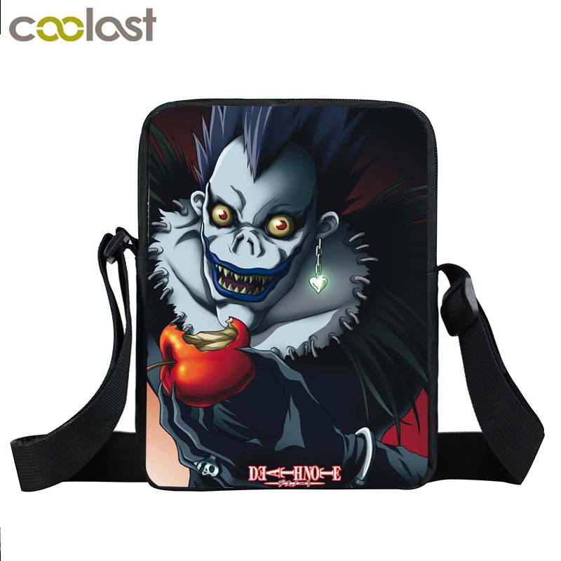 Мини сумка мессенджер аниме Death Note Подростковая через плечо с персонажем L.Lawliet /