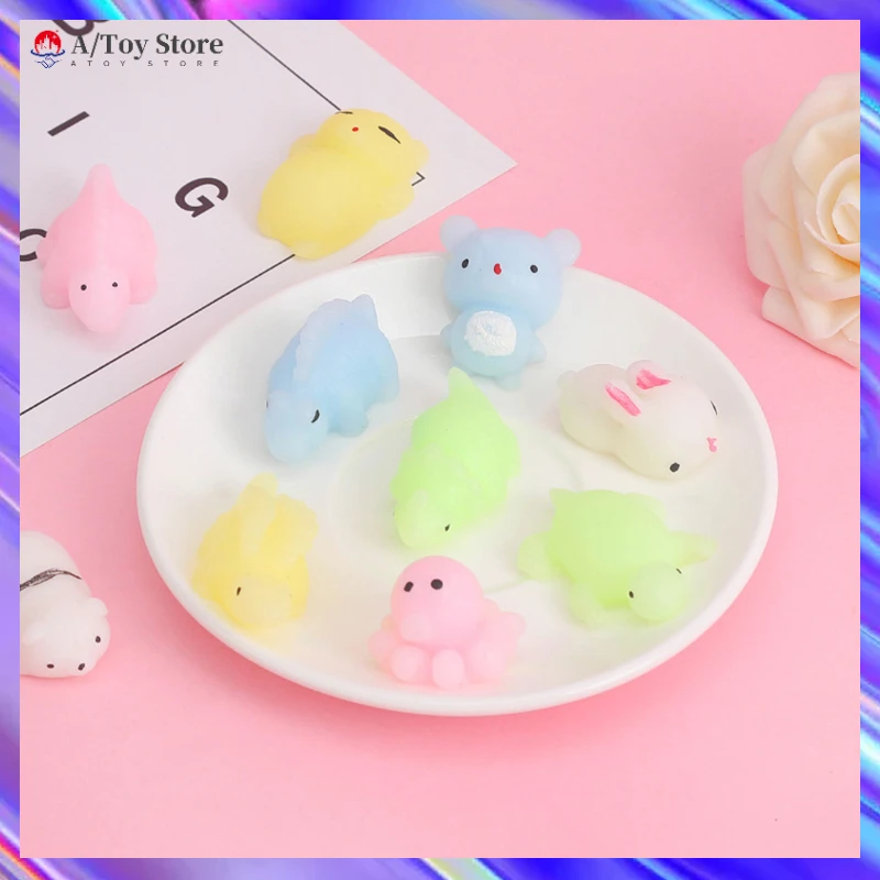 

Colorful Relieve Stress Toys Cute Animal Shape Squeeze Dumplings Creative Vent Toy