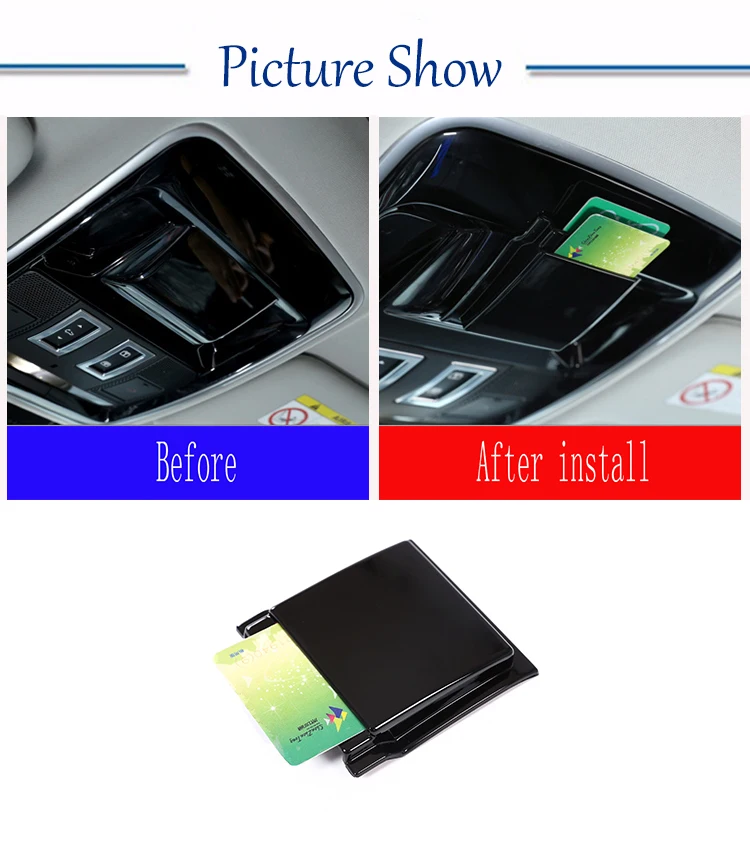 Для Land Rover Range Sport Velar 2014 2017 ABS черный Автомобильный карточный ящик для Vogue 13 17 RR