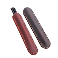leather pencil bag handmade fountain pen case holder vintage style leather accessories for travel journal writing supplies gift