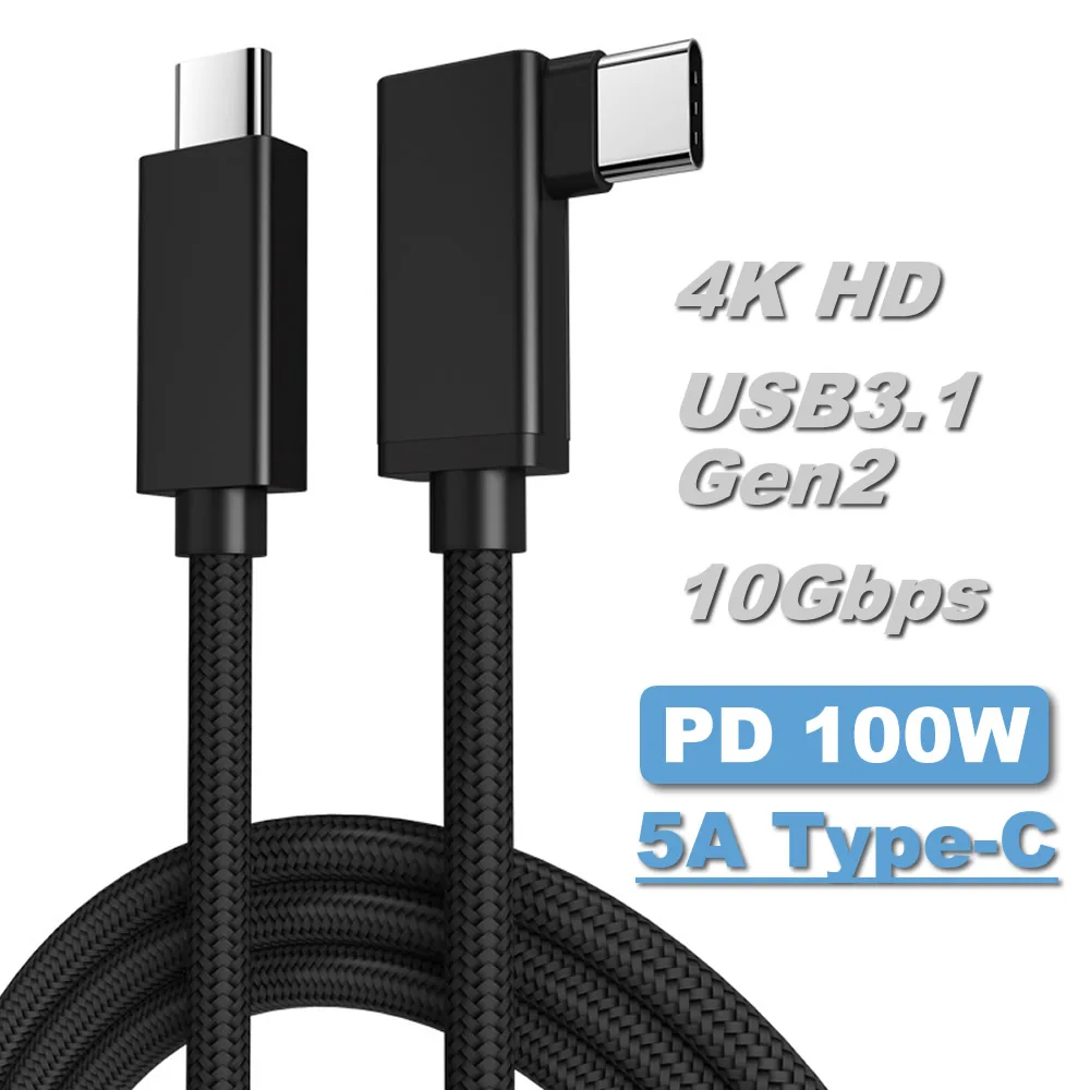 

USB-кабель для зарядки, 5 А, 100 Вт, 10 Гбит/с, 4K, 60 Гц