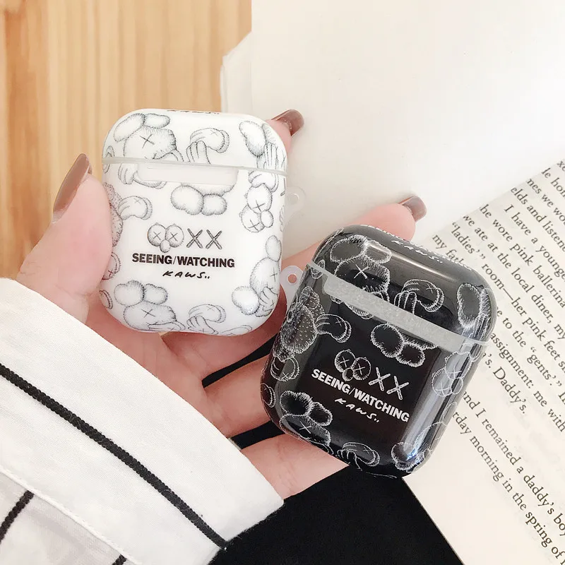 ТПУ Мягкие Чехлы для наушников Apple Airpods1/2 с эффектом потертости беспроводные