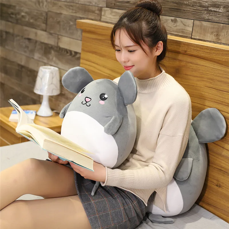 1 шт., 25 см, новинка, Kawaii, серая крыса, плюшевая игрушка, плюшевые игрушки для девочек, детские игрушки для мальчиков, kawaii, кукла мышка, детские рождественские подарки