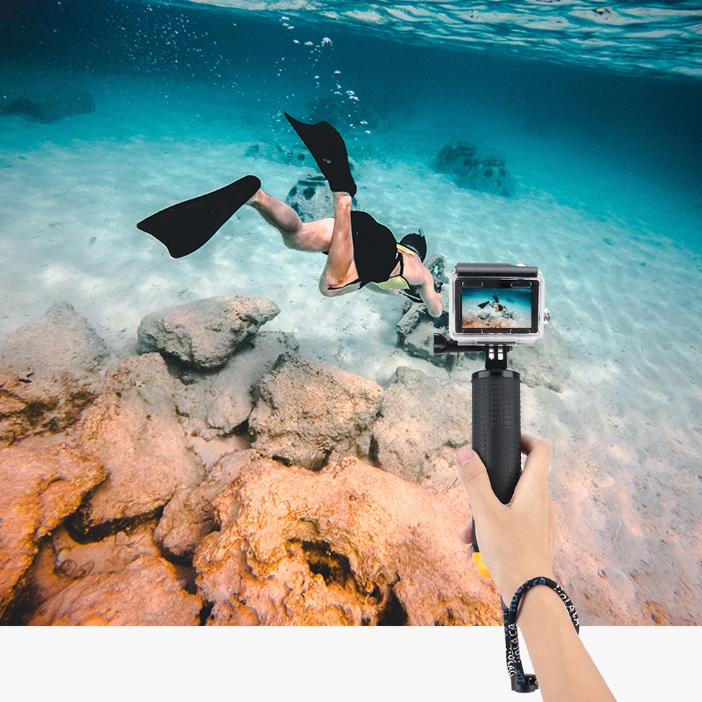 Vamson для go pro Hero7 6 5 черный водонепроницаемый плавающий ручной захват водных видов