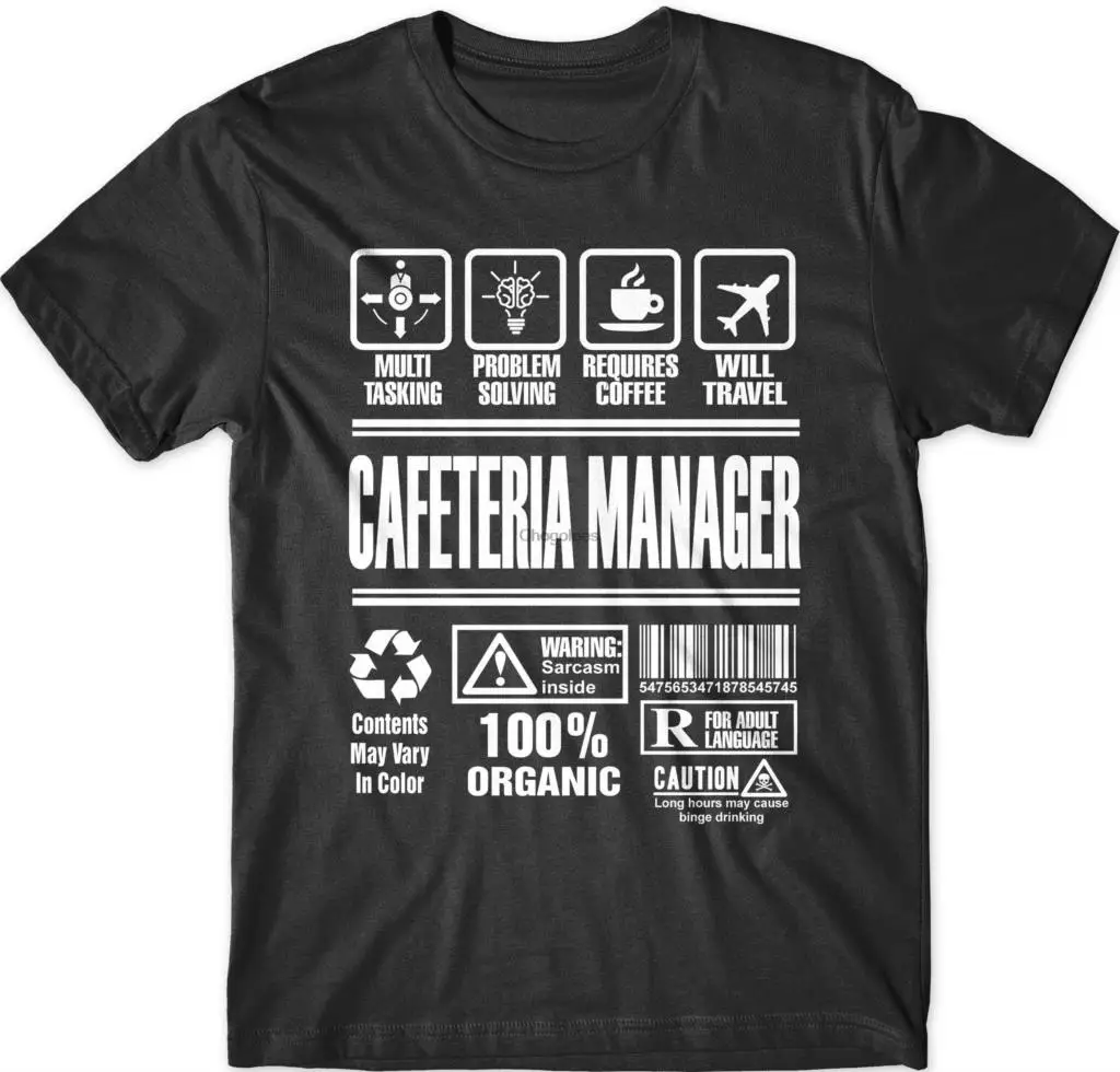 Рубашка для менеджера кафетерия управляющая кафетерием многозадачная рубашка