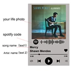 Акриловая Обложка для альбома на заказ, подарок для пары, обложка на годовщину, музыкальный код, персонализированное стекло, искусство