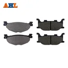 Передние и задние тормозные колодки AHL для мотоцикла YAMAHA YP400 Majesty 2005-2011  MBK YP 400 Skylliner 2004, черная тормозная колодка