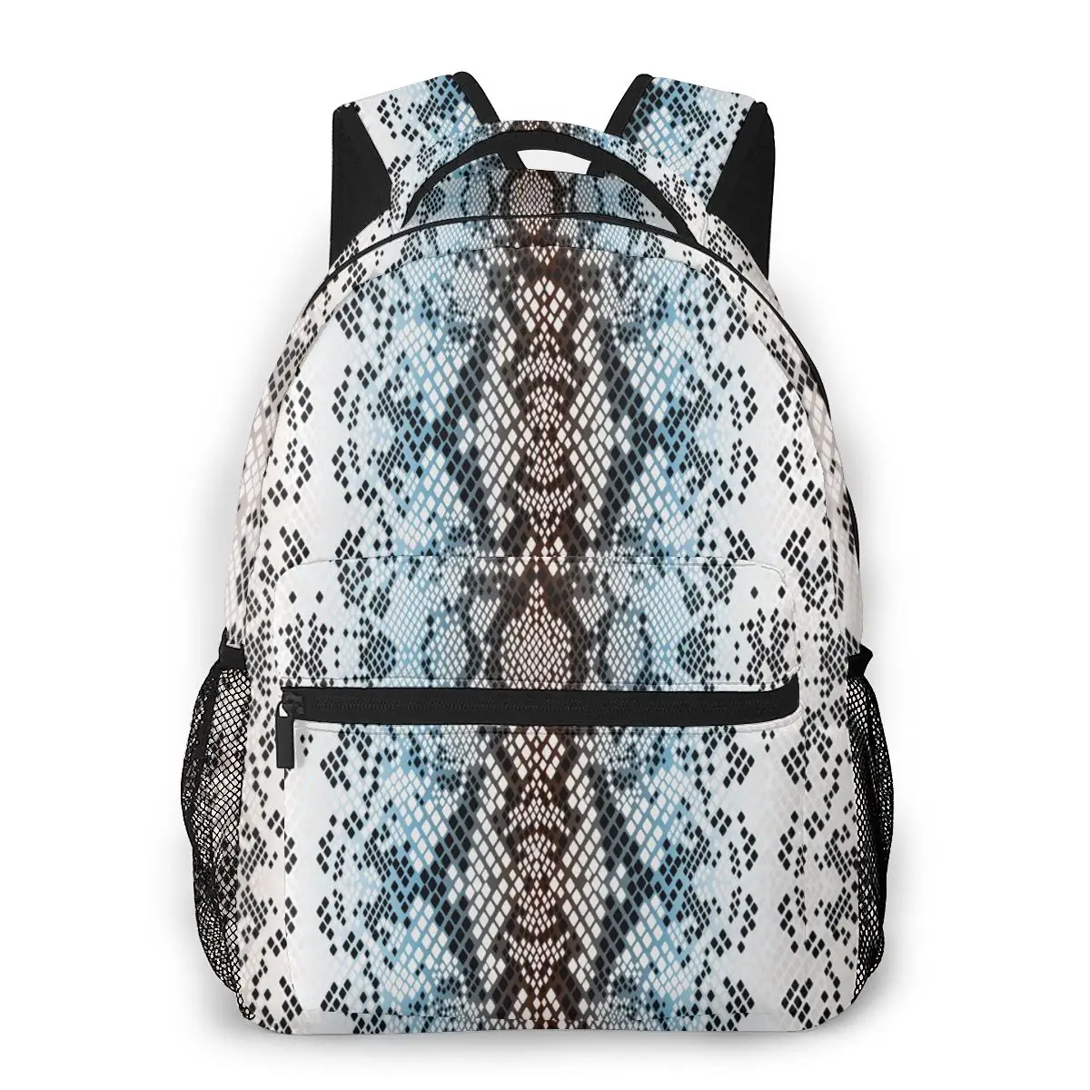 

Vintage Snake Pattern Design Women Casual Rucksack School Backpack for Teen Boys Girls Backpack Student Bookbags