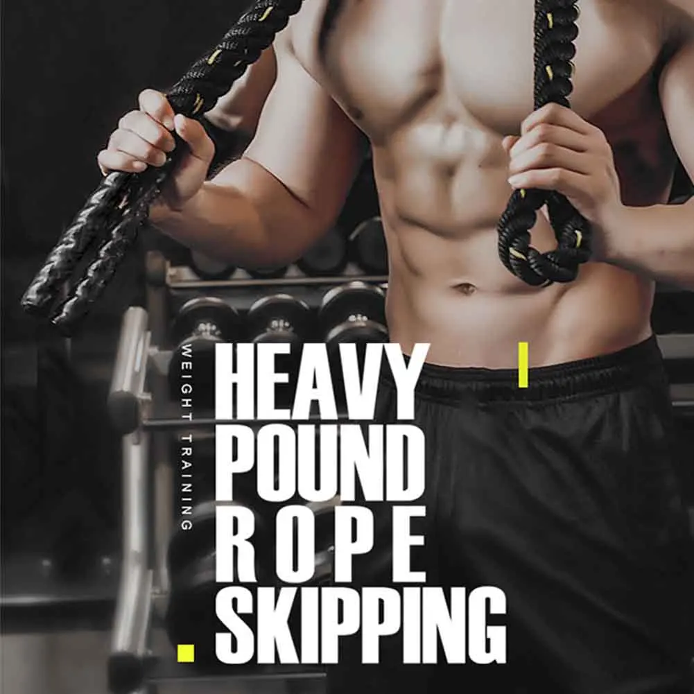 Aerobic Exercise Weighted Training Sports Building Muscle Fitness Jump Rope Heavy Lose Weight Workout Skipping Thick Calorie | Спорт и
