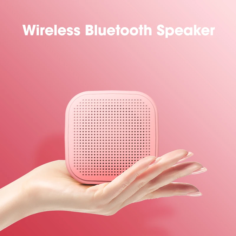 Bluetooth Динамик s розовый Колонка сабвуфер мини звуковая коробка портативный