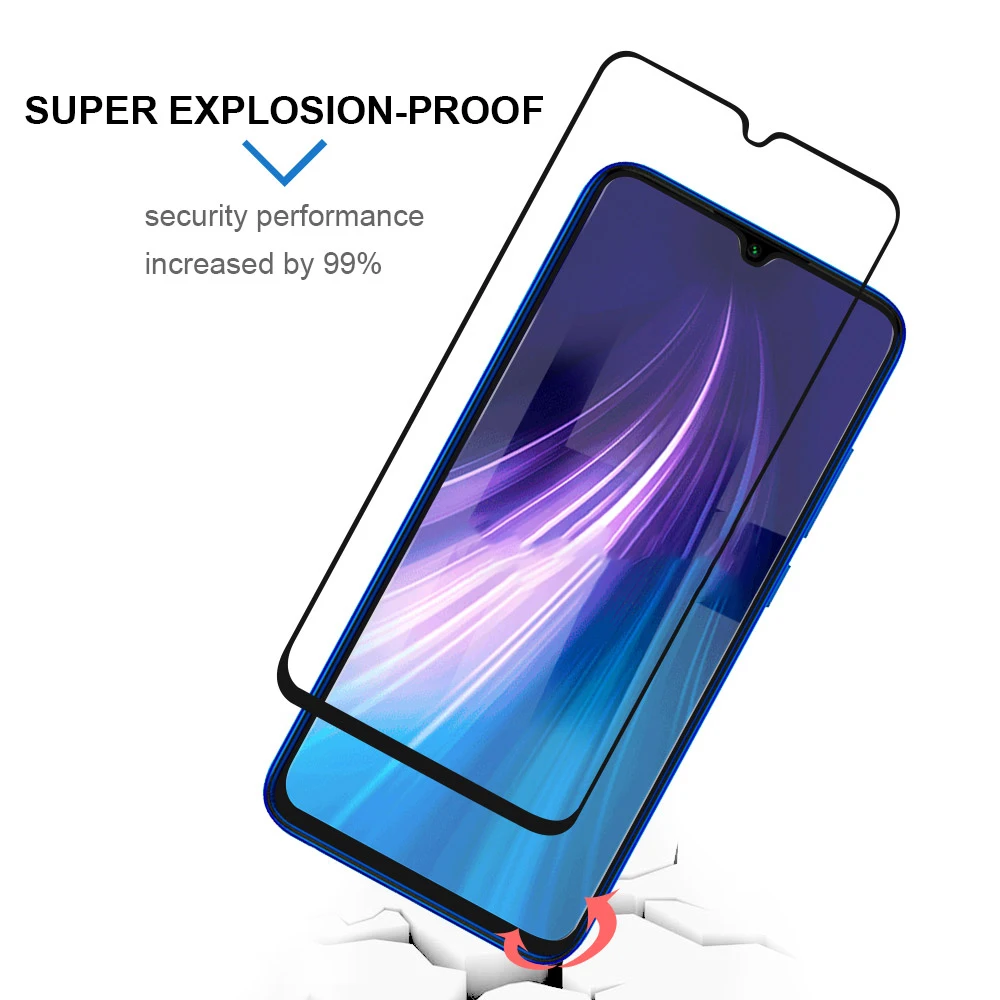 Закаленное стекло 3 в 1 для Redmi Note 7 8 pro Защитная пленка объектива камеры Xiaomi 7A 8A