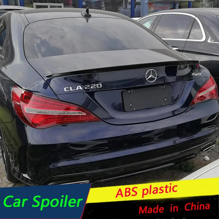 Спойлер для Mercedes Benz CLA W117 CLA220 250 180 2014 2017 спойлер из АБС пластика заднее крыло