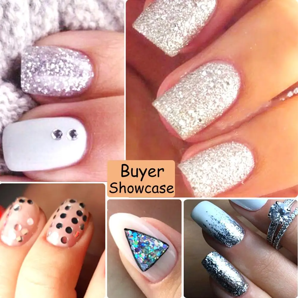 Clearance Cheap Price Nail Flash Decoration Gold And Silver Ultra-thin Thin Irregular Round DIY | Красота и здоровье