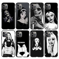 Sister Style Nun Sexy Girl Silicone Cover For Apple IPhone Mini Pro MAX Plus Phone Case