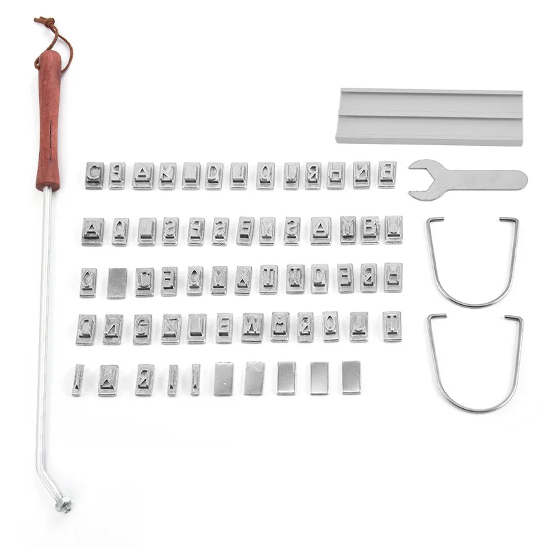 

BBQ Branding Iron 55Letters DIY Barbecue Letter Printed BBQ Steak Tool Meat Grill Forks Barbecue Tool Accessories
