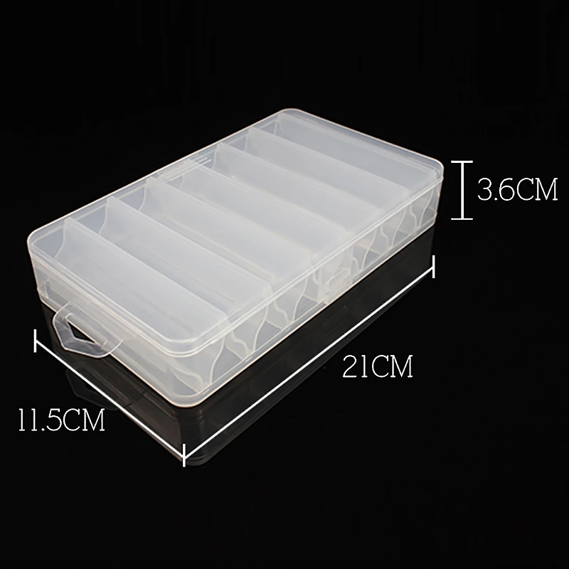 Двухсторонняя коробка для рыболовных приманок с 14 отделениями креветок ложек