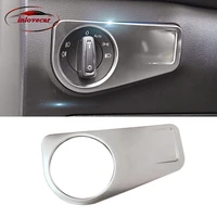 for vw tiguan 2020 2019 mk2 interior mouldings accessories head light switch covers trim panel car styling stainless steel 1pcs