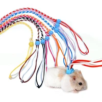 adjustable hamster harness leash small animal ferret hamsters outdoor walking traction rope pet squirrel rats mouse accessories