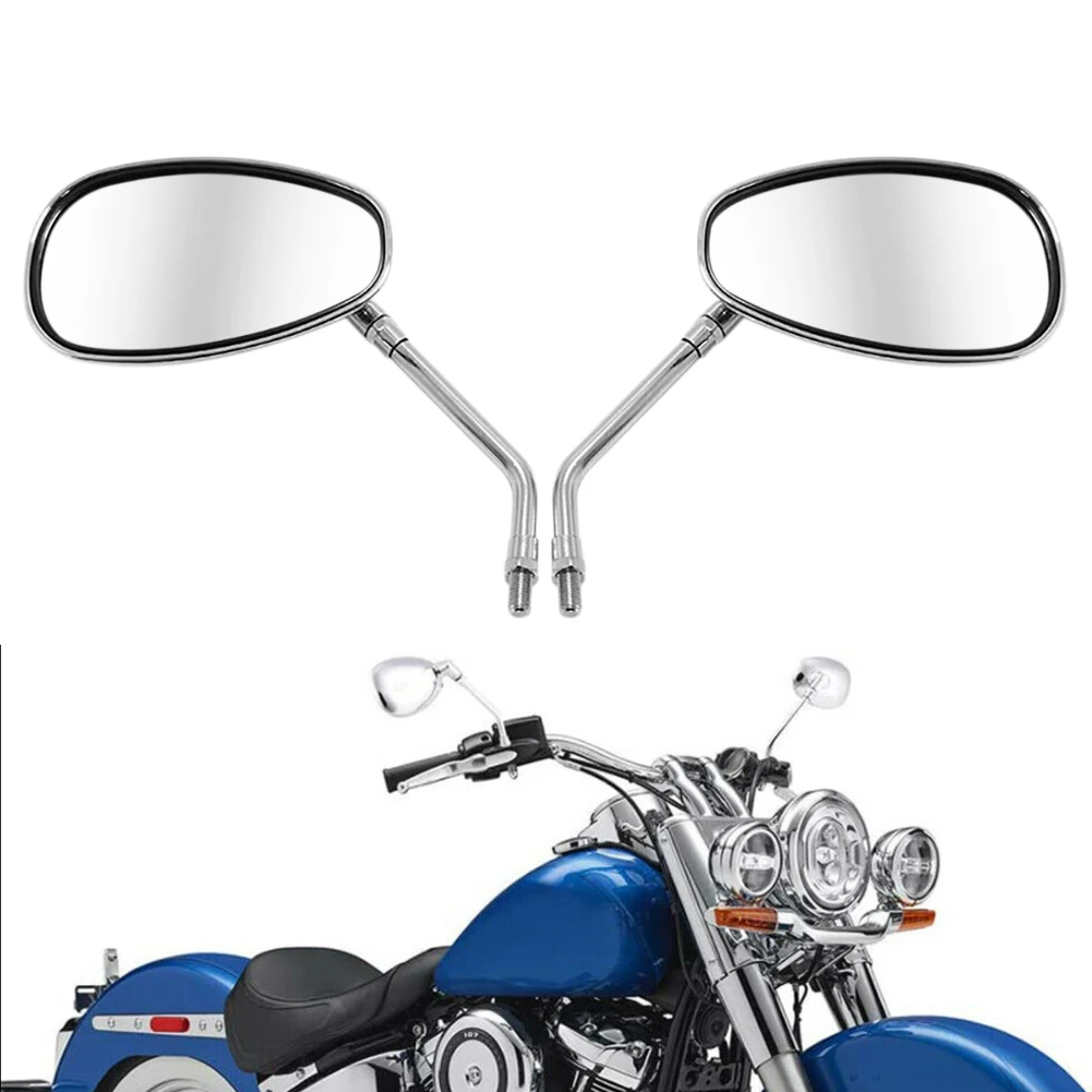 

New Universal Motorcycle Mirror 10mm Chrome Rear View Side Mirror Vintage Handlebar Motorcycle Mirrors Motorcycle Accessories