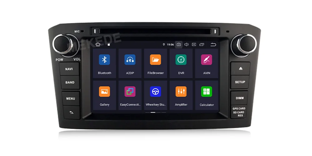 " HD2Din Android 9,0 автомобильный Радио gps навигация Мультимедиа Стерео dvd-плеер для Toyota Avensis T25 2003-2008 Авто Видео головное устройство