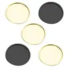 5 шт ароматерапевтическая Свеча лоток голой воск дно Цвет случайный маленькие круглые лотки свеча, тарелки центральным Свадебные украшения