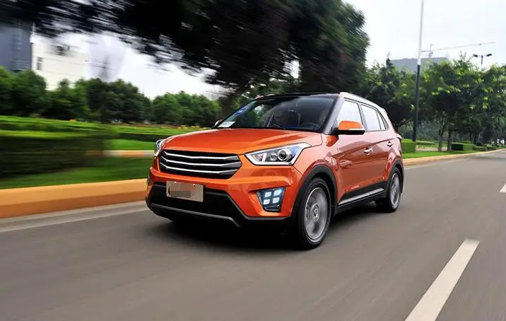 1 комплект для hyundai Creta IX25 светодиодный DRL дневные ходовые огни 12 В ABS Противотуманные фары крышка автомобиля-Стайлинг
