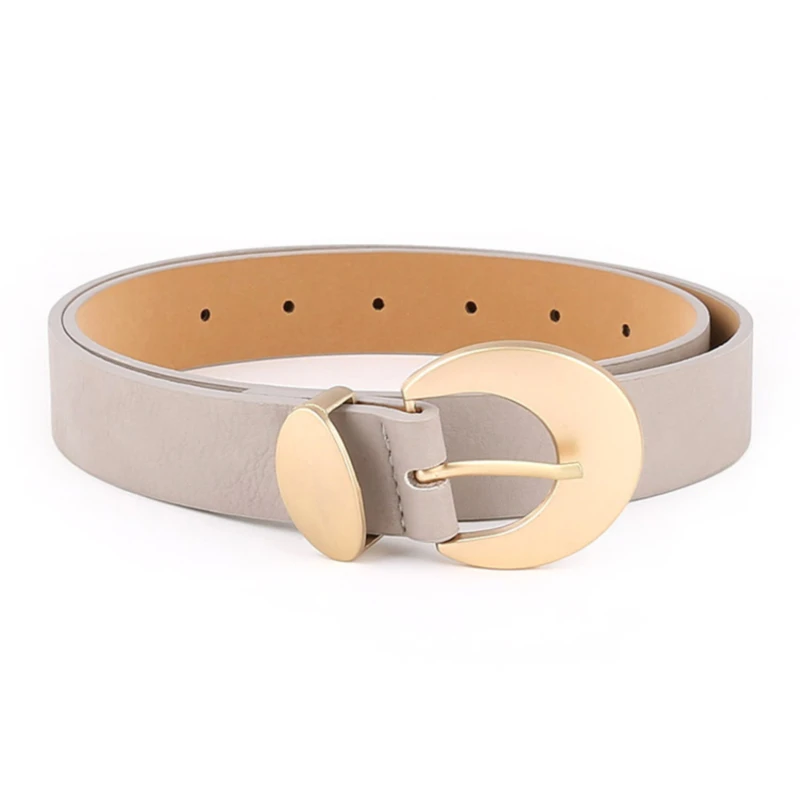 

Double Ring Women Belt Fashion PU Leather Metal Buckle Heart Pin Belts For Women Ladies Leisure Dress Jeans Wild Waistband