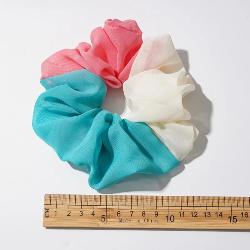 

Fashion Ranbow Color Bandana Elastic Hair Band Ponytail Holder Hair Ties Women Scrunchies Elegant for Girls Hair Accessories New