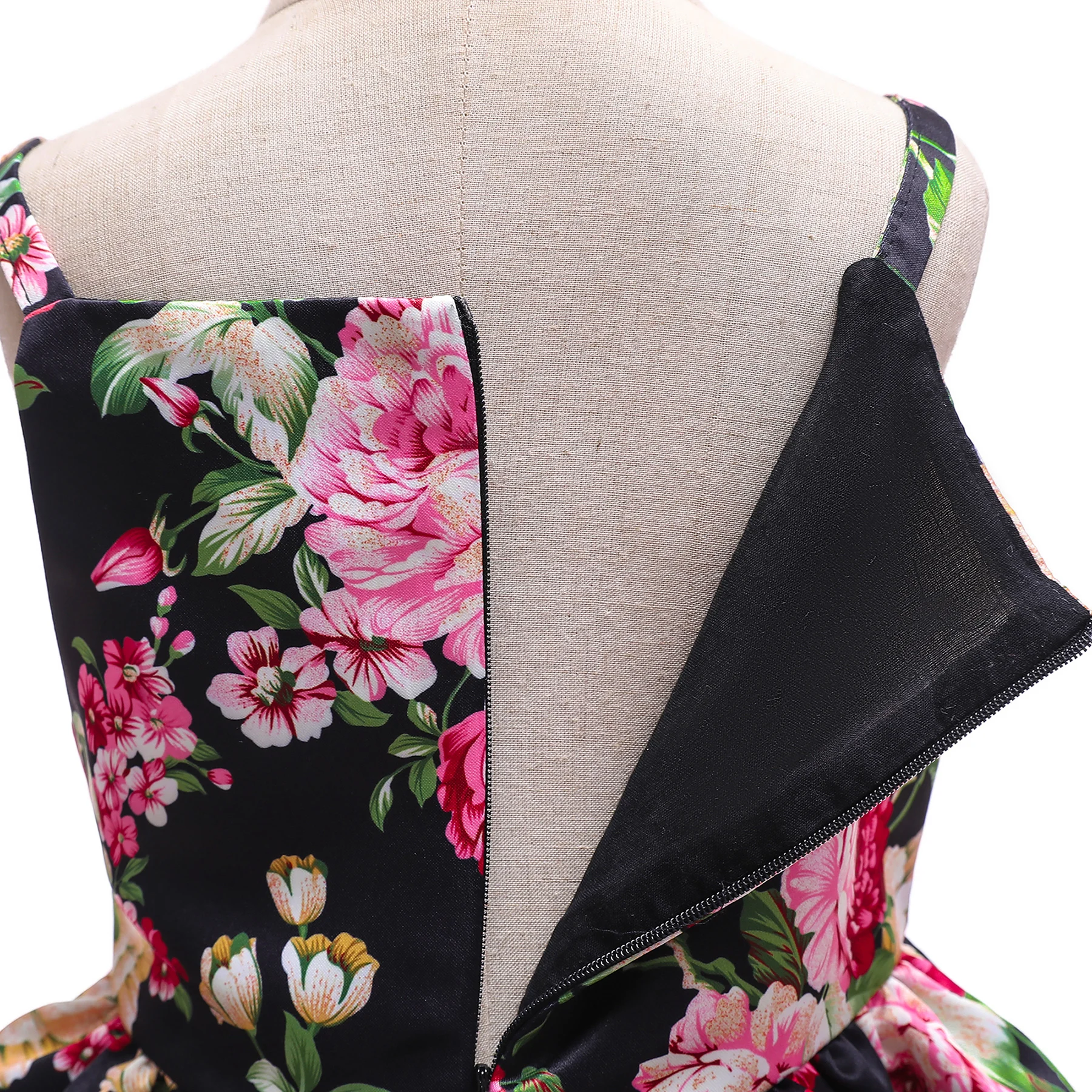 

PatPat Fashionable Kid Girl Sleeveless Floral Print Costume Party dress