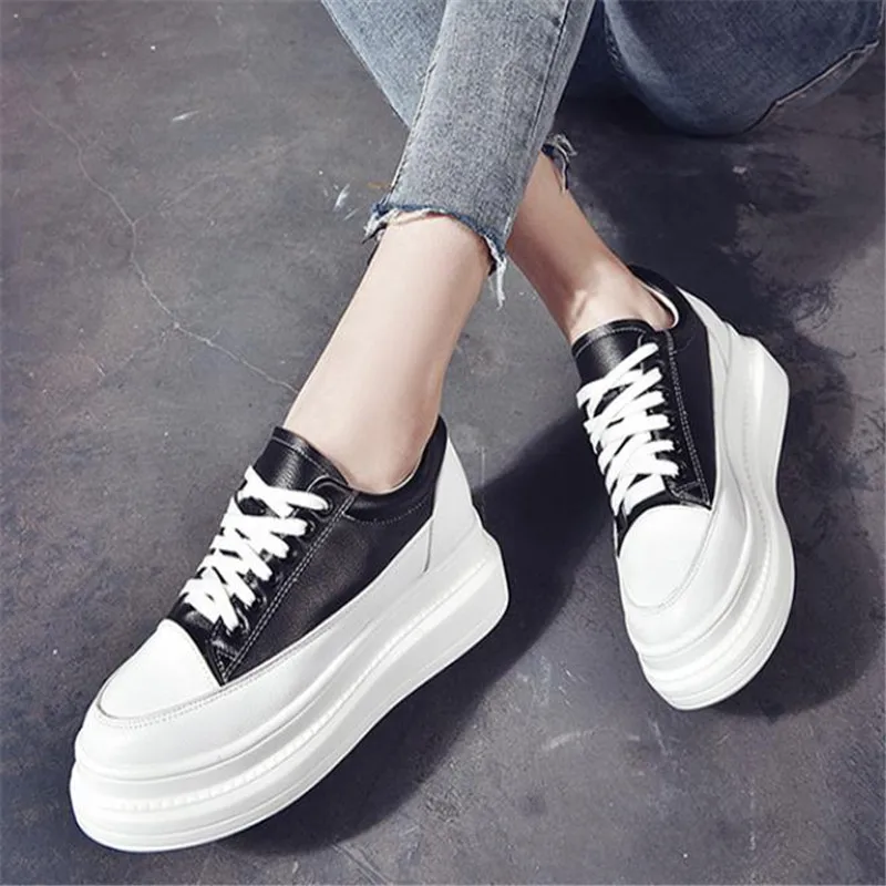 Новые модные женские кроссовки на платформе брендовая обувь увеличивающая рост