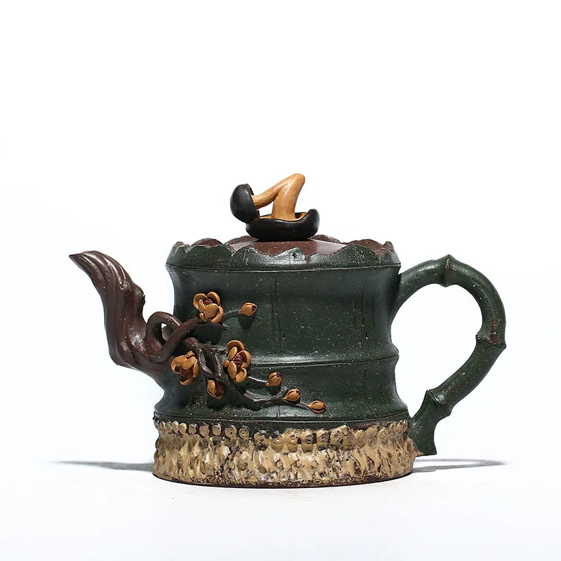

Rain bamboo segment medium sand pot undressed ore chlorite are recommended size often red all hand authentic tea teapot