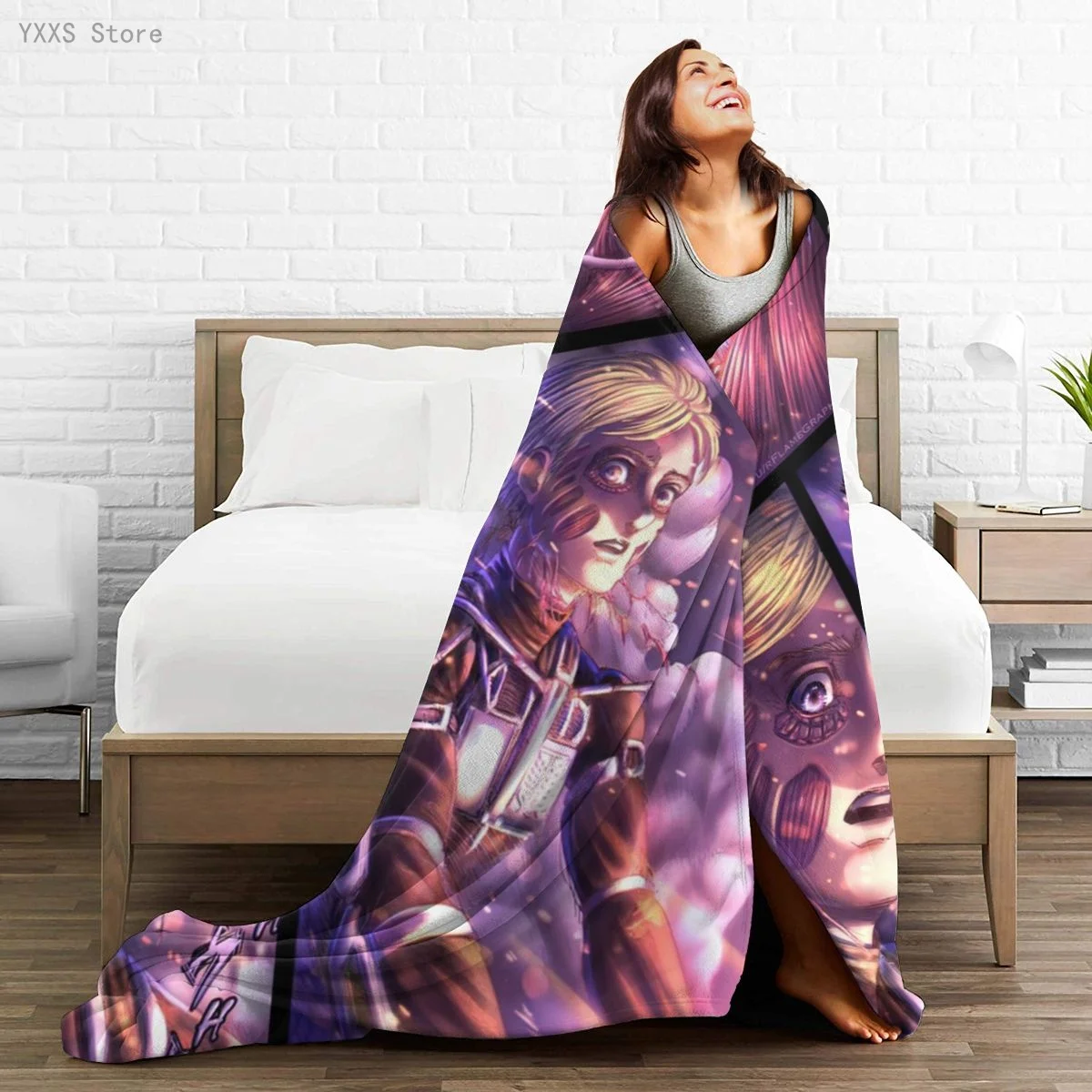 

My Hero Academia 3D Cartoon Sherpa Blanket Warm Super Soft Flannel Office Nap Bedspread Sofa Bedding Plush Quilt Plaids 1796705
