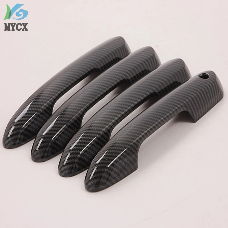 Аксессуары для Toyota Rav4 Rav 4 2019 2020 наружная крышка дверной ручки из углеродного